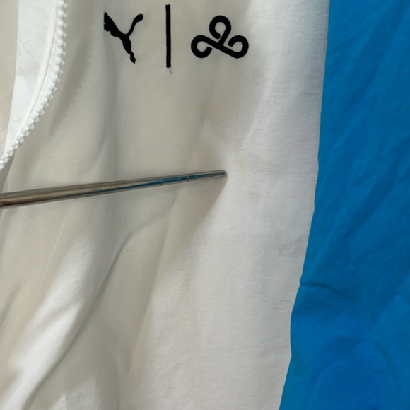 PUMA MOMENTUM GAMING TRACK JACKET WHITE BLUE MENS SIZE  3XL - Picture 11 of 12